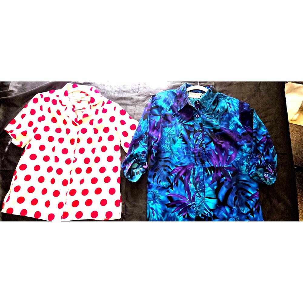 Lot of 2 Brownstone Studio Petites Blouses PM